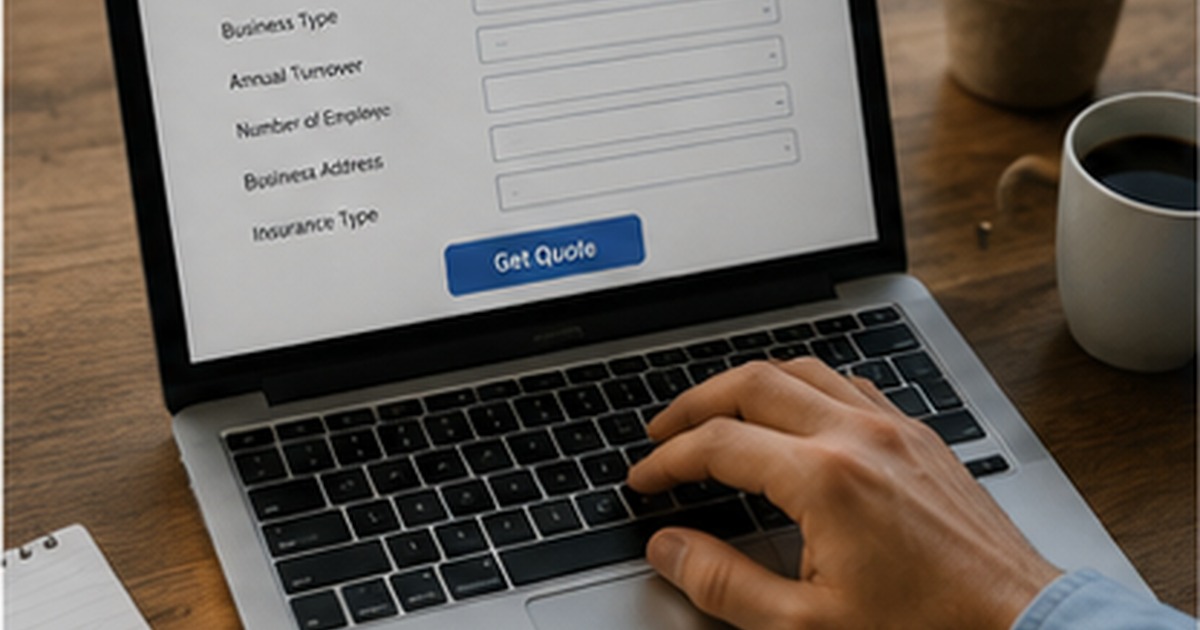 Close practical detail related to online business insurance quote and business decision-making